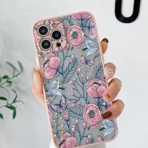 Pink Multicolor Flower Print IPhone Case IPhone 12 13